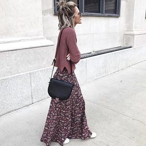 f21 | rose maxi skirt